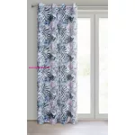Malibu mintás dekor függöny Fehér/lila 140x250 cm