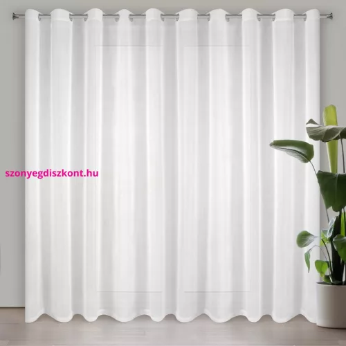 Lucy fényáteresztő függöny voile anyagból Fehér 300x250 cm