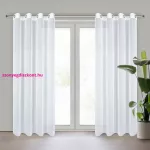 Arleta függöny finom fényű sifon szövetből Fehér 135x270 cm