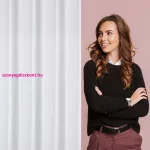 Arleta függöny finom fényű sifon szövetből Fehér 350x270 cm