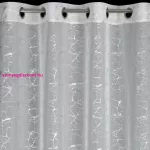 Reva etamin függöny márvány mintával Fehér 140x250 cm