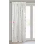 Feza mintás dekor függöny Fehér 140x300 cm