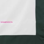 Reina25 pamut-szatén ágyneműhuzat kontrasztos szegéllyel Fehér/zöld 220x200 cm - 70x80 cm 2db