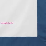 Reina25 pamut-szatén ágyneműhuzat kontrasztos szegéllyel Fehér/gránátkék 220x200 cm - 70x80 cm 2db