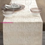 Alina jacquard asztali futó Bézs 40x140 cm