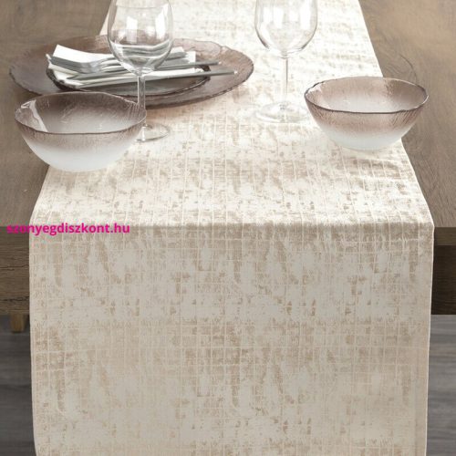 Alina jacquard asztali futó Bézs 40x140 cm