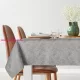 Isla banánlevél mintás jacquard asztalterítő Ezüst 140x300 cm
