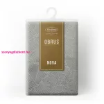 Isla banánlevél mintás jacquard asztalterítő Ezüst 140x300 cm
