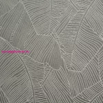 Isla banánlevél mintás jacquard asztalterítő Ezüst 140x300 cm
