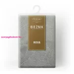 Isla banánlevél mintás jacquard asztali futó Ezüst 40x140 cm