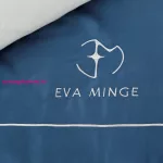Minge2e Eva Minge mako-szatén ágyneműhuzat Gránátkék 220x200 cm - 70x80 cm 2db