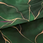 Márvány mintás pamut-szatén ágyneműhuzat díszdobozban Zöld 220x200 cm - 70x80 cm 2db