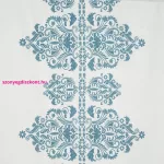 Reina29 pamut-szatén ágyneműhuzat Fehér/sötétkék 160x200 cm - 70x80 cm 2db