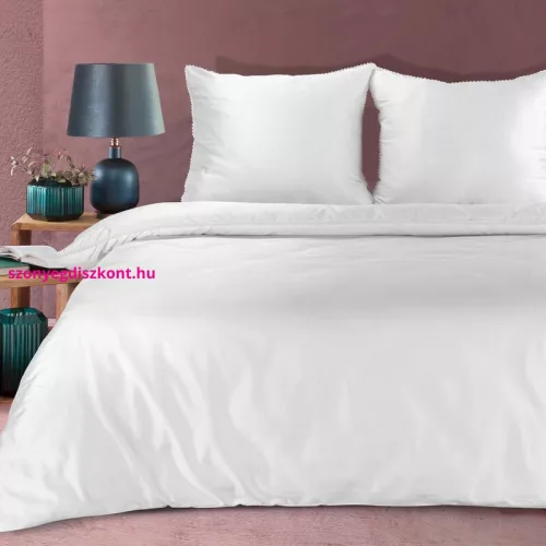 Diva20a pamut-szatén ágyneműhuzat Fehér 160x200 cm - 70x80 cm 2db