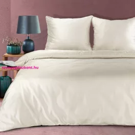   Diva20b pamut-szatén ágyneműhuzat Krémszín 160x200 cm - 70x80 cm 2db