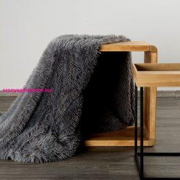 Tifany szőrme hatású takaró Acélszürke 170x210 cm