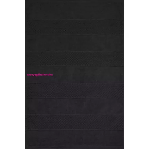Jessi pamut fürdőszoba szőnyeg Fekete 60x90 cm