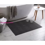 Jessi pamut fürdőszoba szőnyeg Fekete 60x90 cm