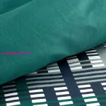 Nika47 pamut-szatén ágyneműhuzat Sötét türkiz 220x200 cm - 70x80 cm 2db