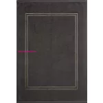 Olivia pamut fürdőszoba szőnyeg arany színű hímzéssel Acélszürke 50x70 cm