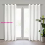 Rossi függöny csíkos sifon szövetből Fehér 135x250 cm
