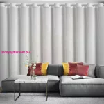 Ariadna apró kövekkel félig díszített függöny sifon szövetből Fehér 350x250 cm