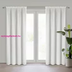 Rossi függöny csíkos sifon szövetből Fehér 135x270 cm