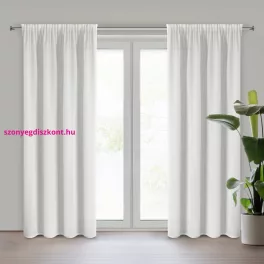 Rossi függöny csíkos sifon szövetből Fehér 135x270 cm
