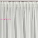 Rossi függöny csíkos sifon szövetből Fehér 135x270 cm