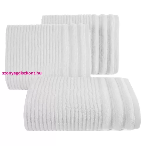 Sammy pamut zero twist törölköző Fehér 30x50 cm