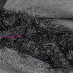Margaret dekor függöny mohair díszítéssel Fekete 140x250 cm