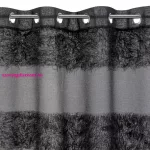 Margaret dekor függöny mohair díszítéssel Fekete 140x250 cm