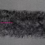 Margaret dekor függöny mohair díszítéssel Fekete 140x250 cm