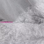 Margaret dekor függöny mohair díszítéssel Ezüst 140x250 cm
