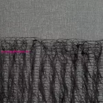 Margaret2 dekor függöny mohair díszítéssel Fekete 140x250 cm