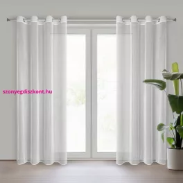   Adri hálós szerkezetű fényáteresztő függöny Fehér 140x250 cm