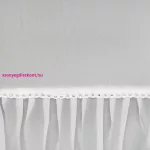 Kathy fodros fényáteresztő függöny Fehér 140x270 cm