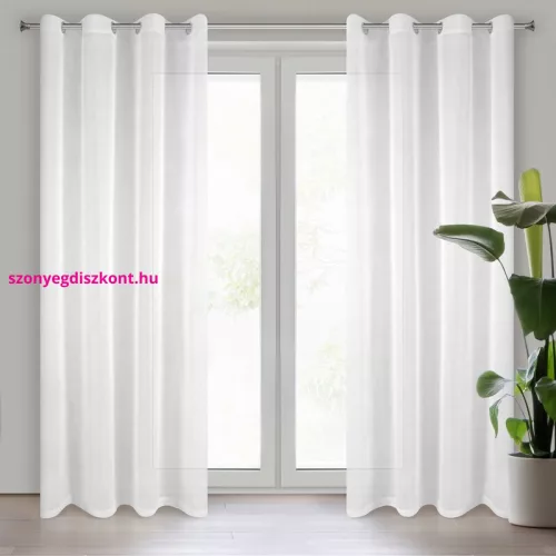 Lucy voile függöny Fehér 140x250 cm