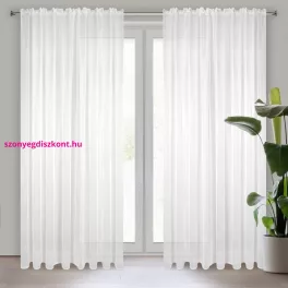   Lucy fényáteresztő függöny voile anyagból Fehér 140x270 cm