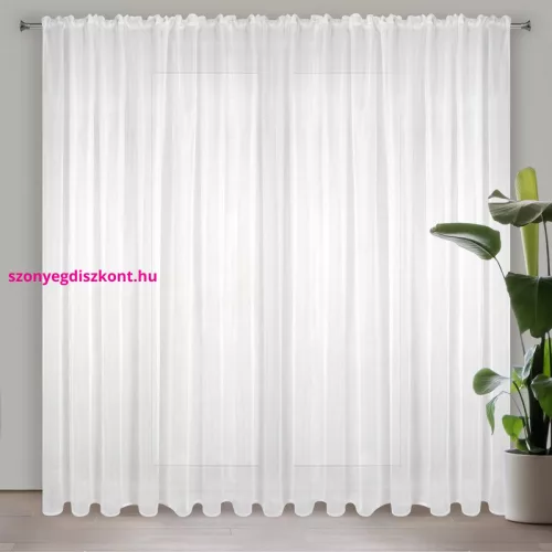Lucy fényáteresztő függöny voile anyagból Fehér 200x270 cm