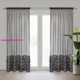 Carli fodros fényáteresztő függöny Fekete 140x270 cm