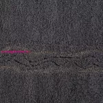 Karin pamut törölköző fényes cérnával szőtt díszítéssel Acélszürke 50x90 cm