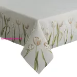 Gobelin asztalterítő nyári virágok motívumával Natúr 140x180 cm +/-5%