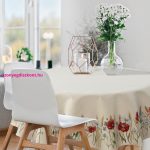 Pipacsos gobelin asztali futó Natúr 40x100 cm +/-5%