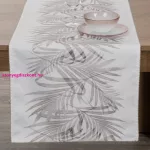 Ines tavaszi asztalterítő Natúr 40x180 cm
