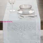 Bari terítő elegáns díszítéssel Fehér 40x140 cm