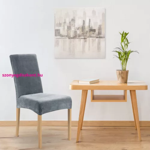 Víztaszító bársony székhuzat 04 Acélszürke 35x55x30 cm