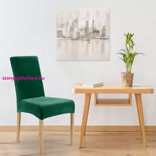 Víztaszító bársony székhuzat 04 Sötétzöld 35x55x30 cm