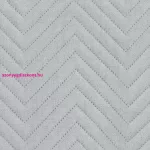 Len3 vászon szerkezetű préselt mintás ágytakaró Ezüst 220x240 cm