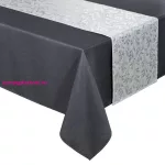 Anita asztalterítő Acélszürke 140x220 cm - 33x220 cm